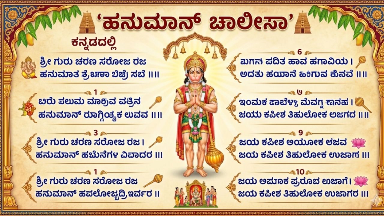 Hanuman Chalisa Lyrics in Kannada